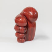 Fist 2019 glazed ceramic 21 x 14 x 14 inches