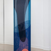 Katrin Schnabl, Conception II, 2020, steel, felt, polyamide, 76 x 20 x 7 inches