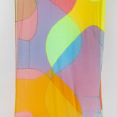Katrin Schnabl, Portal 1.2 Scroll, 2020, acrylic, polyamide, 118 x 52 x 5 inches