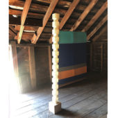 Tom Meacham, Untitled, fiberglass, plywood and LED lights (unlit), 87.5 x 4 inches