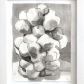 Handmade Object, 2OO1, india ink on paper, 15 x 11 inches, 20 x 16 inches frame size