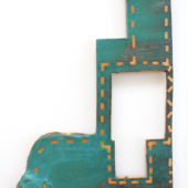 Frame (Pinnell Grey Green Tower Trace), 2018, 23x17, Glazed ceramic