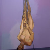 Hanging Man, 1986, acrylic on canvas, 72 x 60 inches