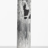 Pale 21, 2O2O, toned gelatin silver print, plaster, 14 x 7 x 7 inches