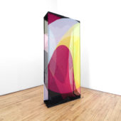 Katrin Schnabl, Everso, 2O23, steel, felt, polyamide, twill, 78 x 34 x 11 inches
