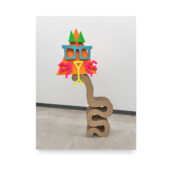 Christopher Michlig, Alpine Village, 2026, enamel silkscreen on poly-coated poster paper, 24 x 8 x 24 inches