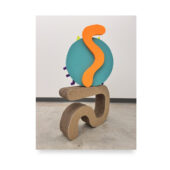 Christopher Michlig, Prosaic, 2026, enamel silkscreen on poly-coated poster paper, 30 x 8 x 22 inches