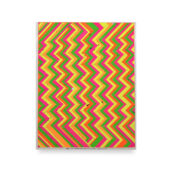 Christopher Michlig, Neo Geo (Zig Zag), 2026, letterpress and silkscreen collage, 28 x 22 inches