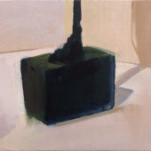 Sculpture Base (study), 1998, acrylic on canvas, 8.5 x 11 inches