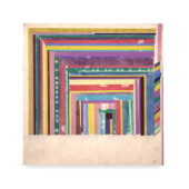 Sean Sullivan, Kitchen Harmonics, 2025, oil stick on Kitakata paper, 12 x 12 inches