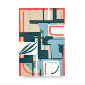 Andrew Zarou, synopsis for new england waters, 2025, Flashe on unprimed muslin, 18 x 12 inches