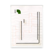 Zander Raymond, Untitled, 2023, laminated collage, 12 x 9 inches