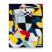 Taj Matumbi, Knight, 2024, acrylic and Flashe on canvas, 60 x 48 inches