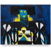 Taj Matumbi, Old Fashioned, 2025, acrylic and Flashe on canvas, 48 x 60 inches