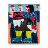 Taj Matumbi, Boomerang, 2024, acrylic on canvas, 60 x 48 inches