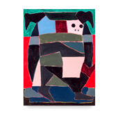 Taj Matumbi, Wile, 2026, acrylic and graphite on canvas, 48 x 36 inches