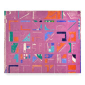 Sean Sullivan, The fundamental frequency and its multiples, 2025, oil stick on Kitakata Paper, 8.25 x 10.25 inches