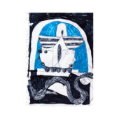 Taj Matumbi, Untitled, 2026, Ball-point pen and Posca on paper 8.5 x 6.5 inches