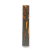 Sean Noonan, Sidewalk Talisman for Chicago, 2023, oil on found wood, 20.25 x 3.5 inches