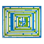 Sean Sullivan, Well Bell Echo, 2025, oil stick on Kitakata paper, 8 x 10.25 inches