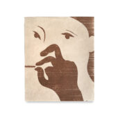 Sean Sullivan, I see the oboe reed, oil stick on Kitakata paper, 10.25 x 8.25 inches