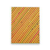 Christopher Michlig, Neo Geo (Diagonal) ), 2026, letterpress and silkscreen collage, 22 x 28 inches