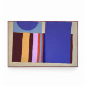 Marlene Frost, Dissonance, 1966, handsewn fabric on linen, 18 x 28 inches