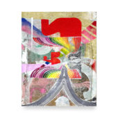 Guzzo Pinc, Serpent Rainbow, 2023, mixed media on canvas, 48 x 38 inches
