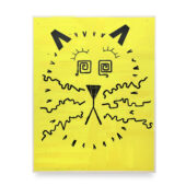 Christopher Michlig, Emergence Phenomenon (Yellow), 2026, letterpress and silkscreen collage, 44 x 56 inches