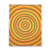 Christopher Michlig, Neo Geo (Circular), 2026, letterpress and silkscreen collage, 22 x 28 inches