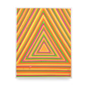 Christopher Michlig, Neo Geo (Triangular), 2026, letterpress and silkscreen collage, 22 x 28 inches