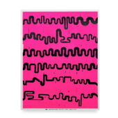 Christopher Michlig, Pink Composition (Wavelengths), 2026, letterpress and silkscreen collage, 22 x 28 inches